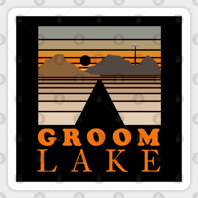 Groom Lake Tourist Sticker by CuriousCurios